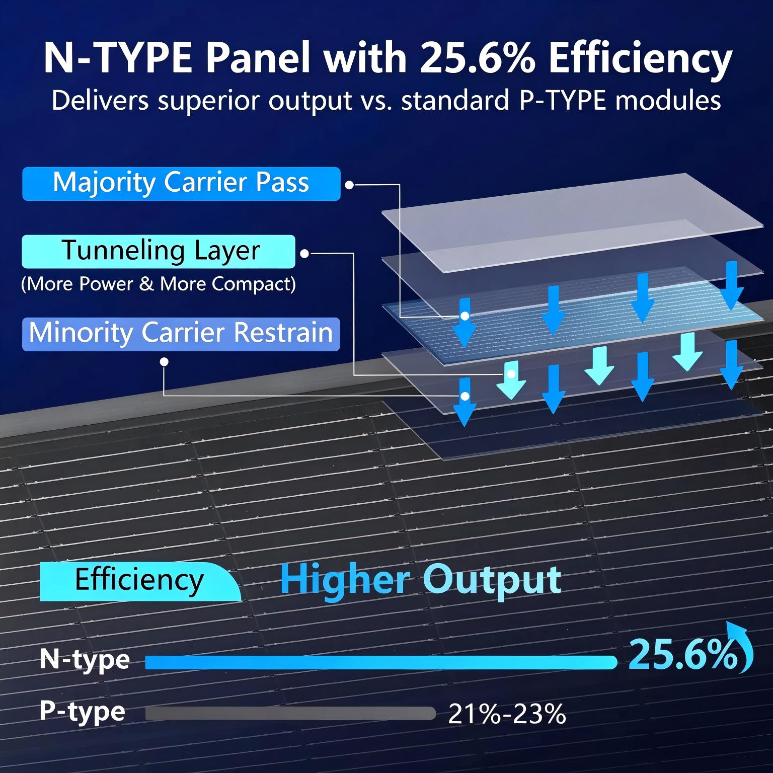 Solar Panel 200W - Panneau solaire AeternaSol 18BB de type
