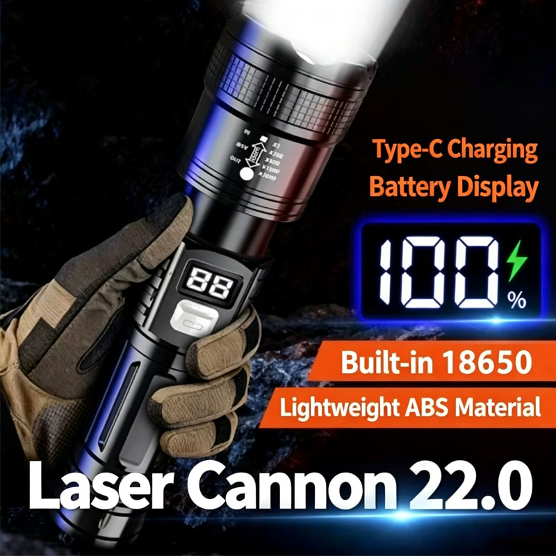 Energy Monitor Meter - Lampe torche tactique à laser avec