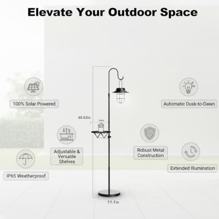 Lampadaire solaire avec table, - Solar Lamp avis et prix