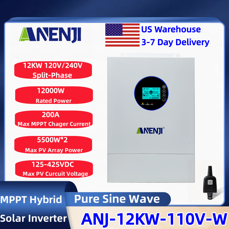 ANENJI, onduleur solaire hybri - Charge Controller Solar avis et prix